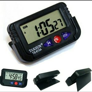 taksun ts 613a 2 car dashboard alarm clock and stopwatch with flexible stand