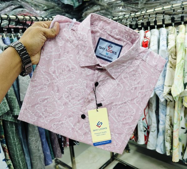 pure cotton full sleeve print shirt for men's