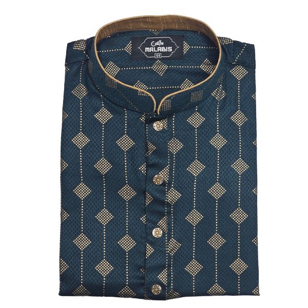 cotton print punjabi + premium watch + wallet combo pack