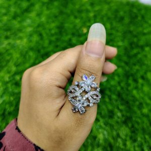 royal ruby cluster statement ring