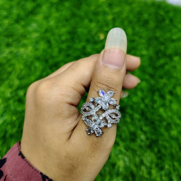 royal ruby cluster statement ring
