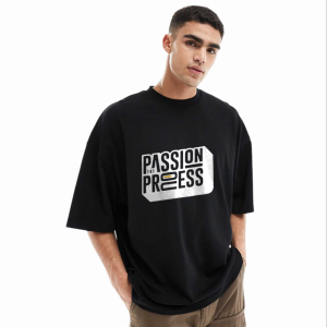 men's stylish drop shoulder (black)