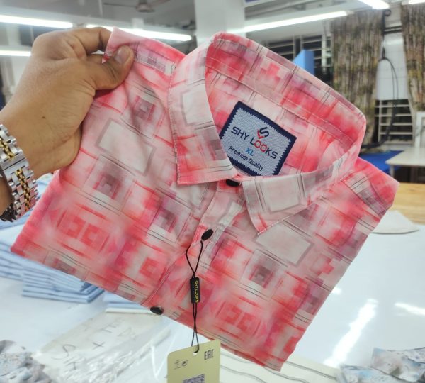 premium full sleeve china magnet print shirt