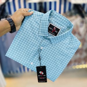 shy looks pure cotton 'full sleeve' check shirt