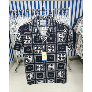 pure cotton half sleeve print shirt for men's