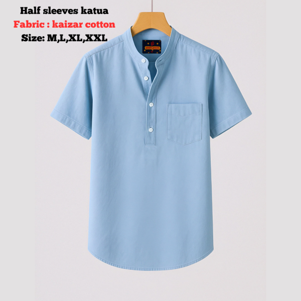 combo kaizar cotton half sleeves katua for men's