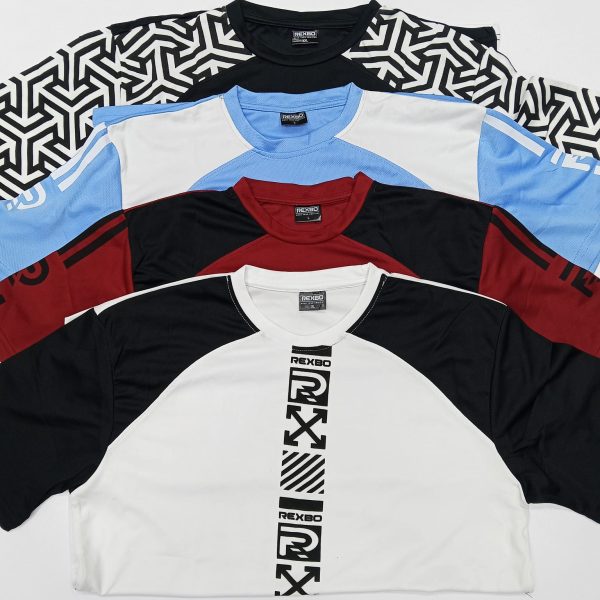 stylish mash fabric half sleeve t shirt