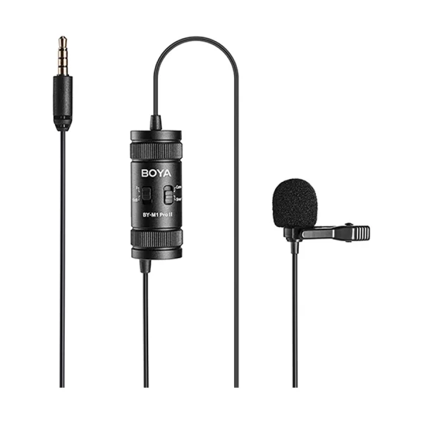boya by m1 pro ii universal lavalier microphone no need batteries