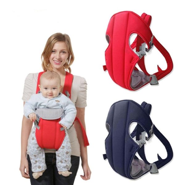 4 in 1 baby carrier with comfortable cushioned head support & buckle straps multicolor