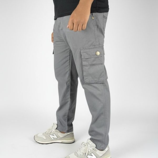 men’s twill 6 pocket pants — slim fit, fashionable design