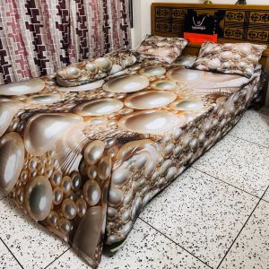 china premium 3d design bed sheet