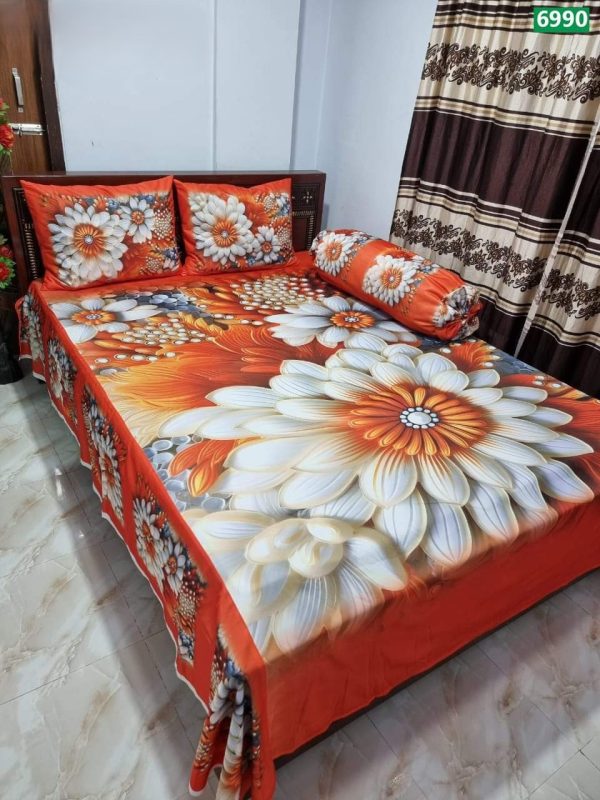 china premium 3d design bed sheet