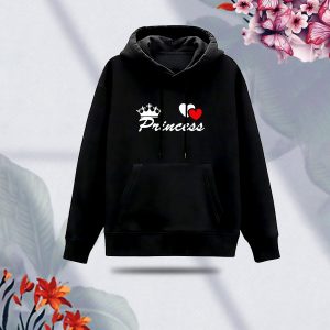 premium comfortable (princess black) ladies winter hoodie