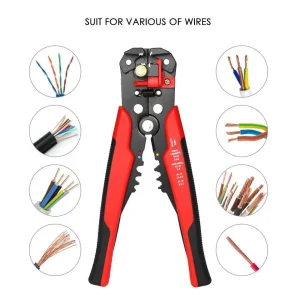 multi functiona cable wire stripper with cutter & crimper automatic wire stripping pliers crimping tool 10 24awg