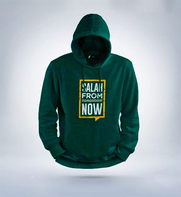 salah from now islamic hoodie (sea green)