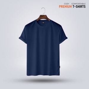 men's premium solid t shirt navy