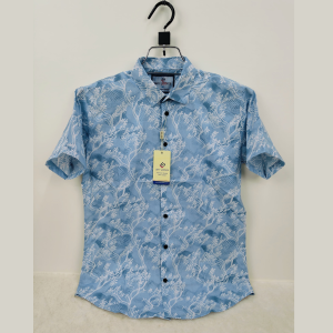 pure cotton half sleeve print shirt for men's