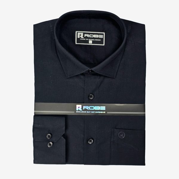 cotton exclusive formal shirt (black)