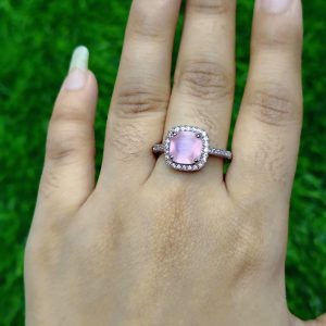 blush pink elegance ring