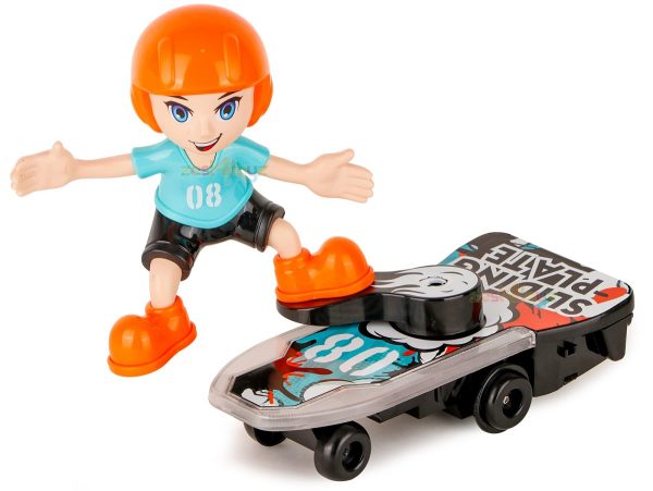 sliding plate electronic stunt skateboard boy with music & light effect (multicolor)