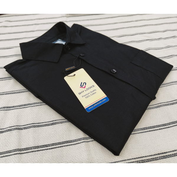 premium cotton feel half sleeve shirt for mens