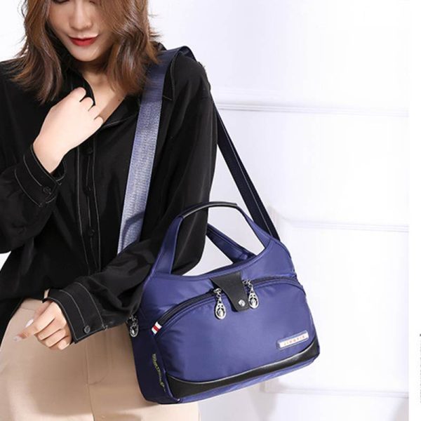 large capacity waterproof anti theft fashion (blue)