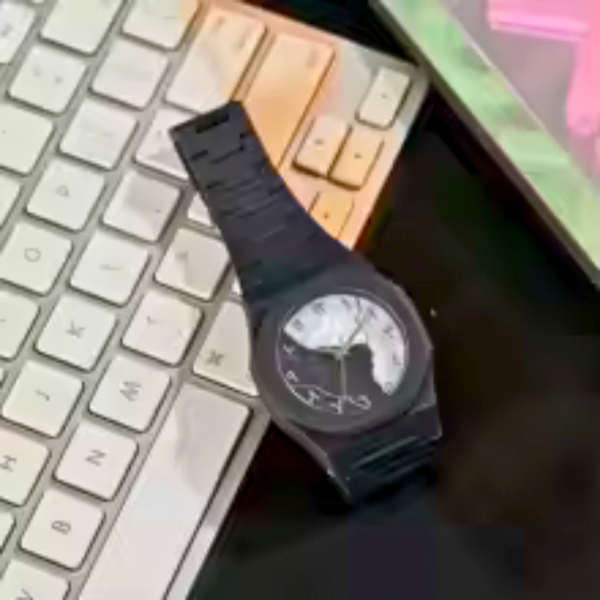 aura watch 2025 new arabic aura watch black modern creative design ( black)