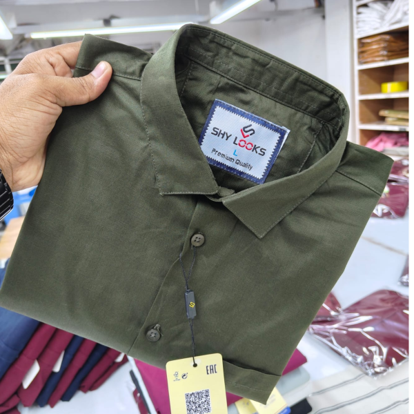 premium cotton feel half sleeve shirt for mens