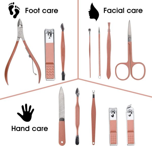 nyt manicure pedicure nail cutter set 12 pcs
