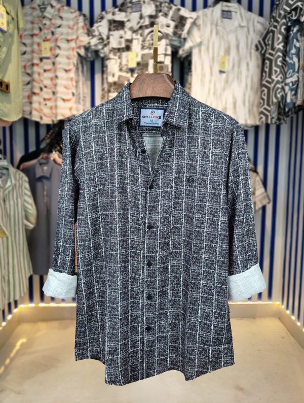 shy looks full sleeve digital print shirt for men