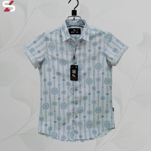 luxury popcorn half sleeve print shirt shy looks