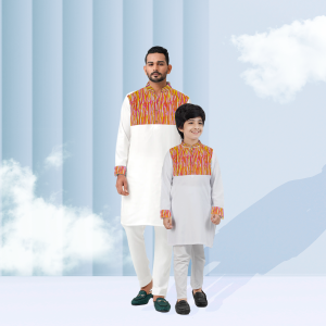 father & son matching panjabi set