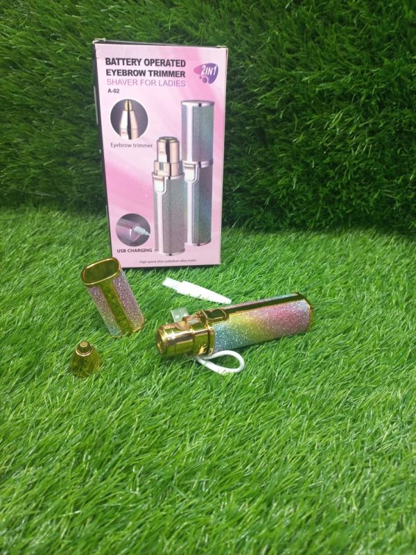 eyebrow trimmer and facial hair shaver 2 in 1
