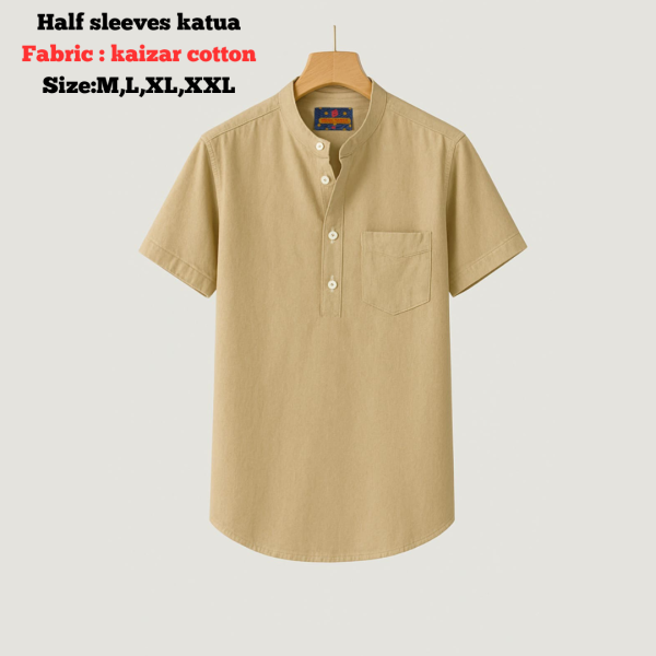 combo kaizar cotton half sleeves katua for men's