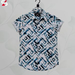 luxury popcorn half sleeve print shirt shy looks