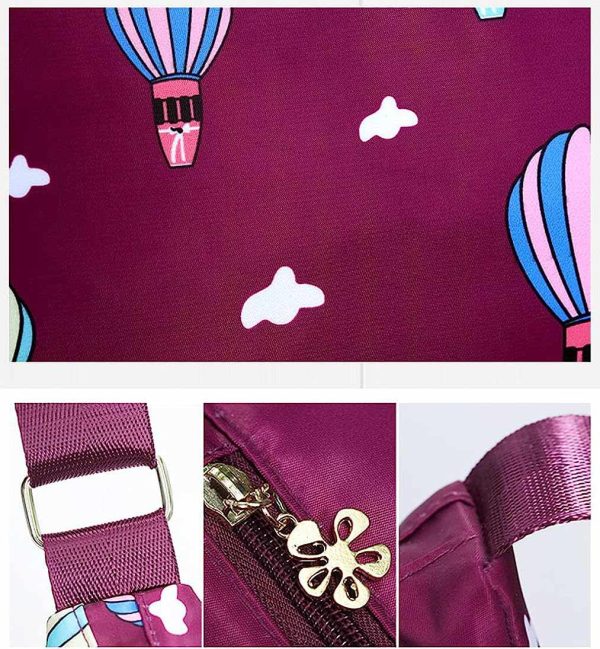 korean sports travel shoulder bag (purple)