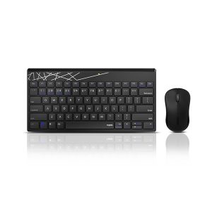 rapoo 8000s wireless keyboard & mouse combo – black