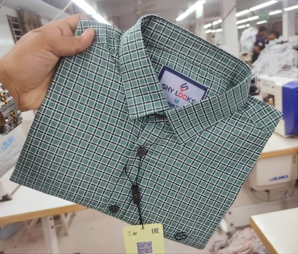 cotton full sleeve check shirt for men's
