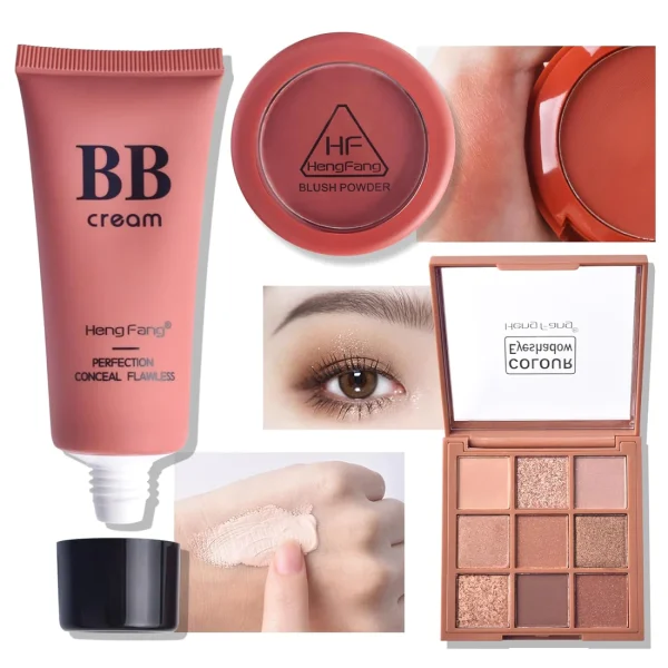 all in one makeup kit, 11 piece women complete makeup kit