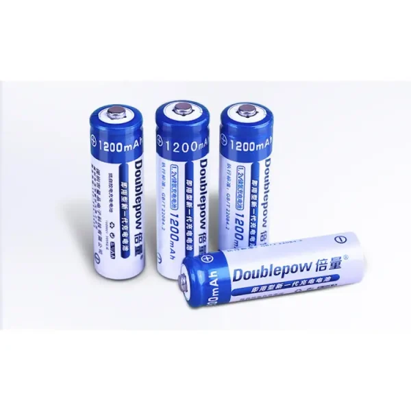 doublepow aa 1200mah nimh rechargeable battery (4pcs)