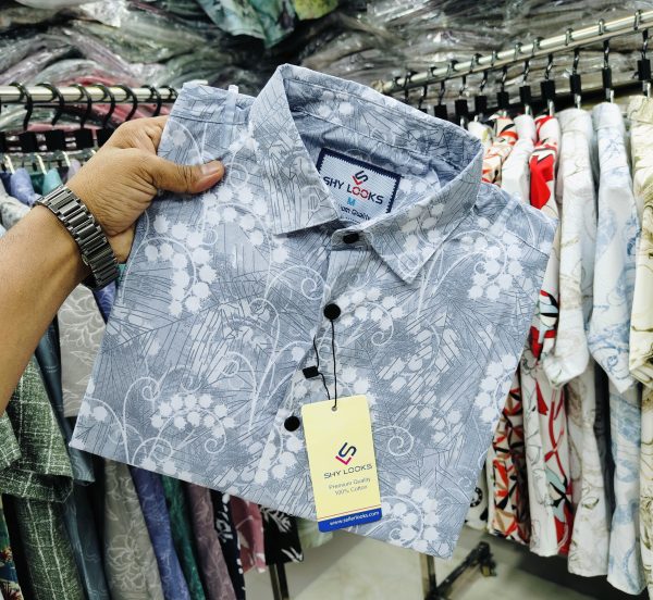 pure cotton full sleeve print shirt for men's