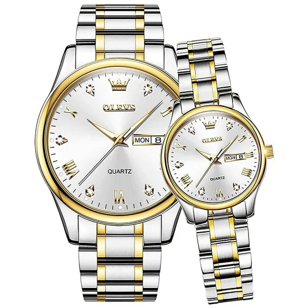 olevs 5563 – silver women (white dial)