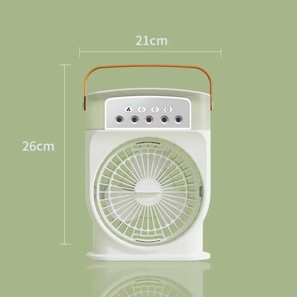3 in 1 air cooling usb fan with led night light water fan