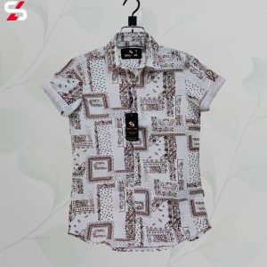 luxury popcorn half sleeve print shirt shy looks