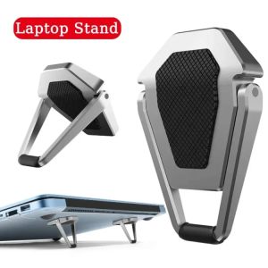 metal foldable laptop stand universal non slip bracket support for macbook pro air lenovo notebook laptops mount holder feets