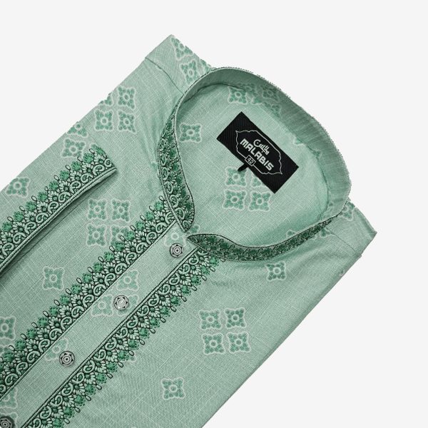 exclusive embroidery cotton panjabi with premium box