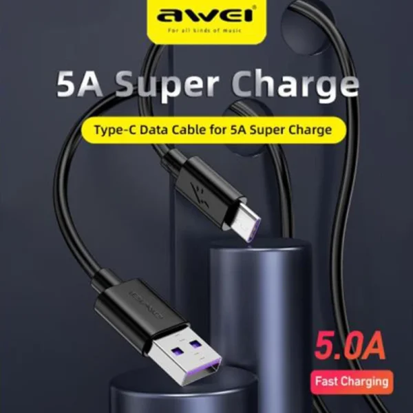 awei cl 113t usb c cable 5a fast charging