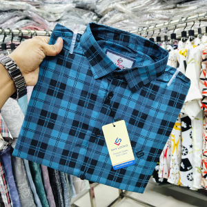 pure cotton full sleeve check shirt for men's