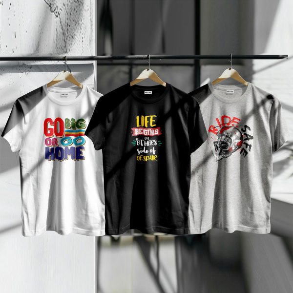 Unique Design Cotton T-Shirt 3-Piece Combo Pack - Image 6