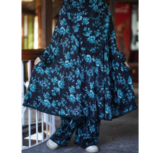 elegant palazzo long khimar set